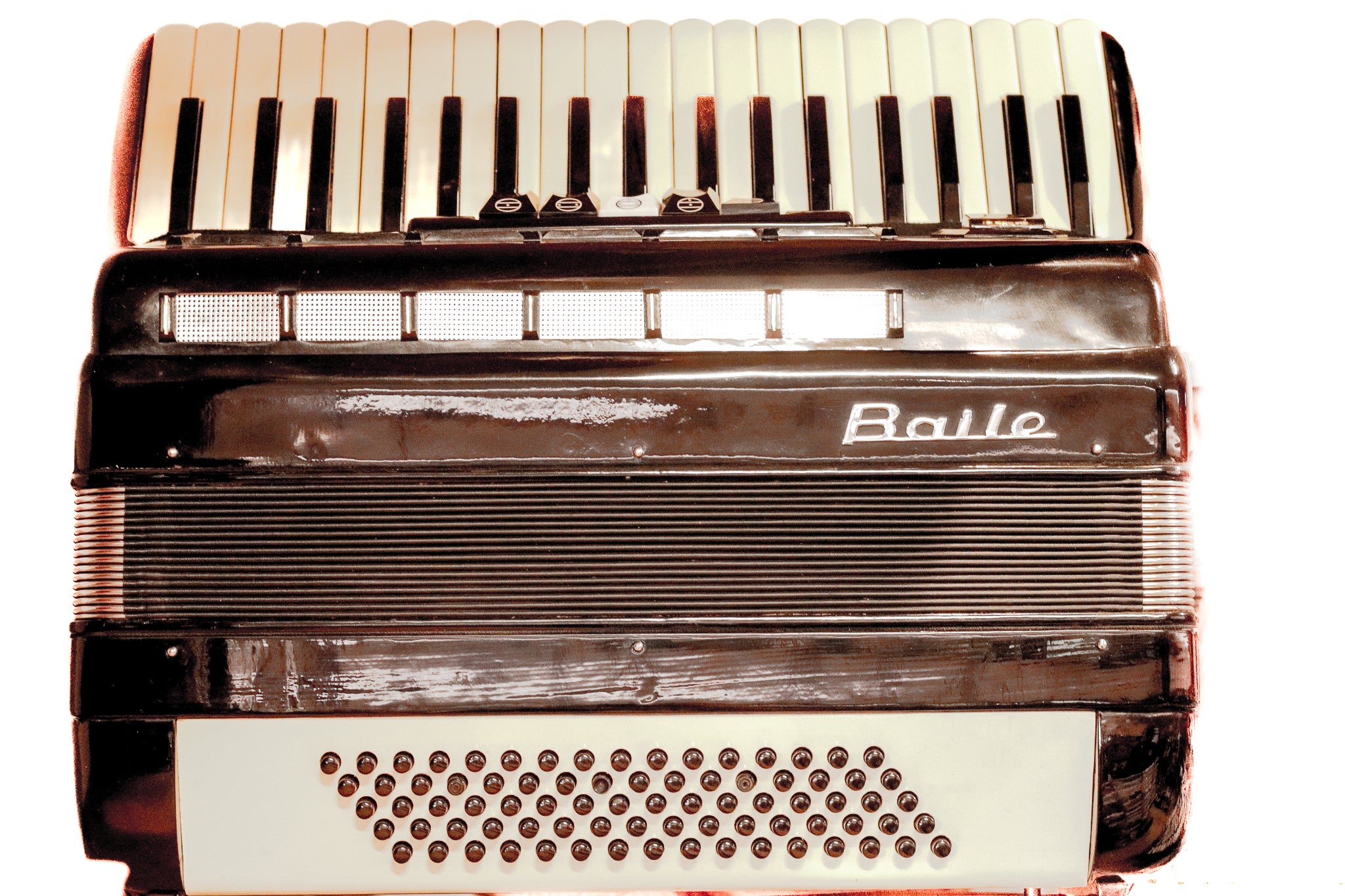 ケース付】BAILE バイレ アコーディオン M2019 美品 レッド 赤 - 鍵盤楽器