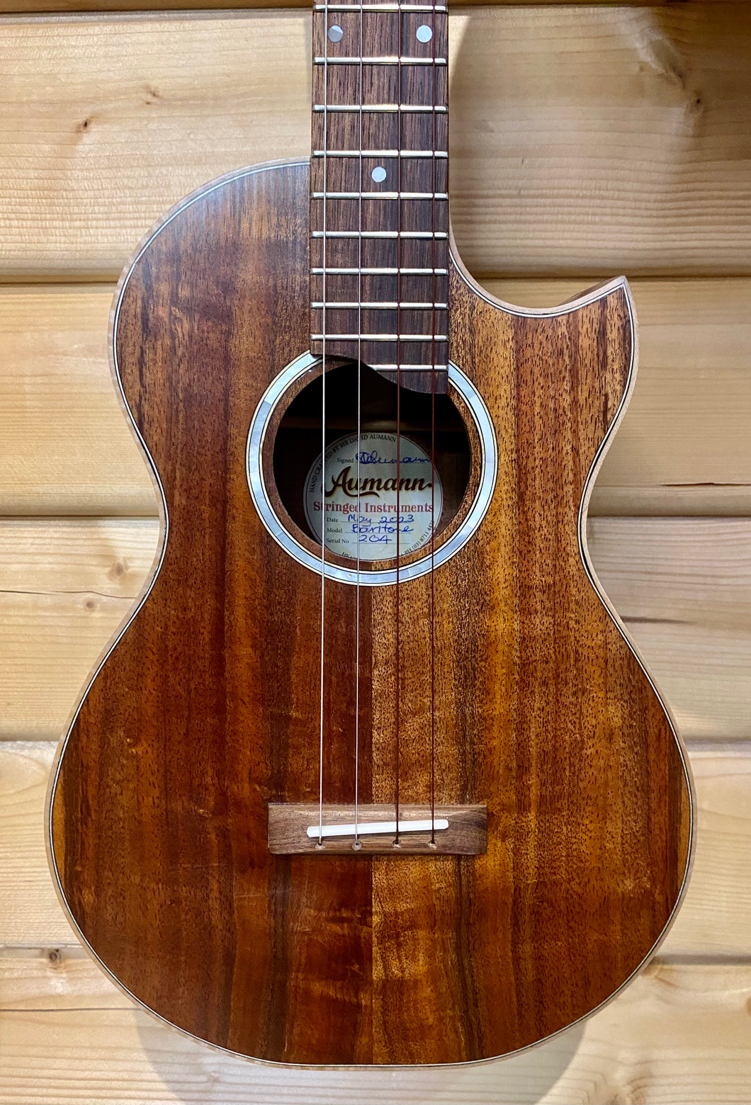 David Aumann Baritone Ukulele All Blackwood