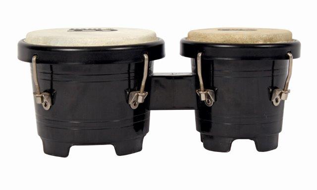 MINI BONGOS TUNABLE 4 1/2 & 5 INCH SHELLS BLACK