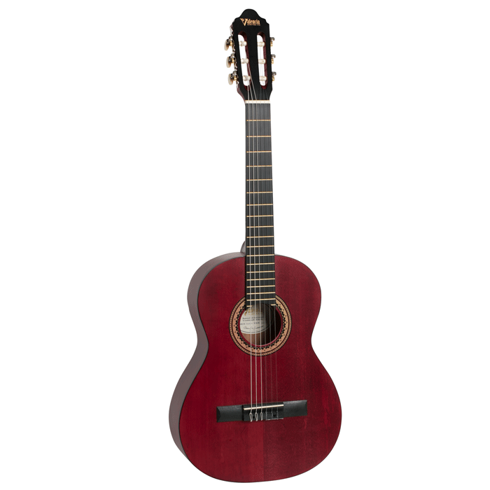 VALENCIA 200 SERIES 3/4 GUITAR WINE RED